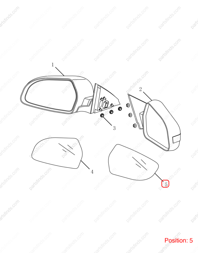 6017002500|6017002500 | Reverse mirror glass | GEELY parts | 1063030032 | 1063030032 | Emgrand GT | PartsFinds