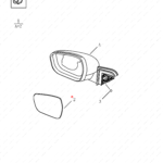 6017005500|6017005500 | Reverse mirror glass | GEELY parts | 1018034085 | 1018034085 | Emgrand X7 Sport | PartsFinds