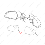 6017008600|6017008600 | Reverse mirror glass | GEELY parts | 1018037136 | 1018037136 | Emgrand GT | PartsFinds
