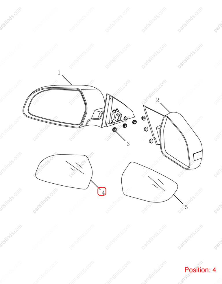 6017008600|6017008600 | Reverse mirror glass | GEELY parts | 1018037136 | 1018037136 | Emgrand GT | PartsFinds