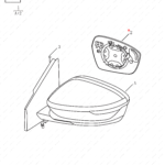 6017052900|6017052900 | Reverse mirror glass | GEELY parts | 6600206165 | 6600206165 | Coolray | PartsFinds