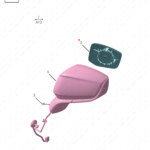 6017055400|6017055400 | Reverse mirror glass | GEELY parts | 6600174108 | 6600174108 | Tugella | PartsFinds
