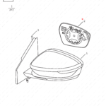 6017057500|6017057500 | Reverse mirror glass | GEELY parts | 6600247712 | 6600247712 | Coolray | PartsFinds