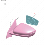 6017558600|6017558600 | Reverse mirror glass | GEELY parts | 1118046004 | 1118046004 | Binrui | PartsFinds