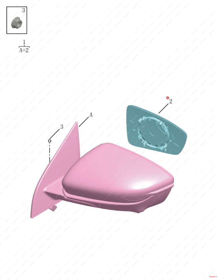 6017558600|6017558600 | Reverse mirror glass | GEELY parts | 1118046004 | 1118046004 | Binrui | PartsFinds