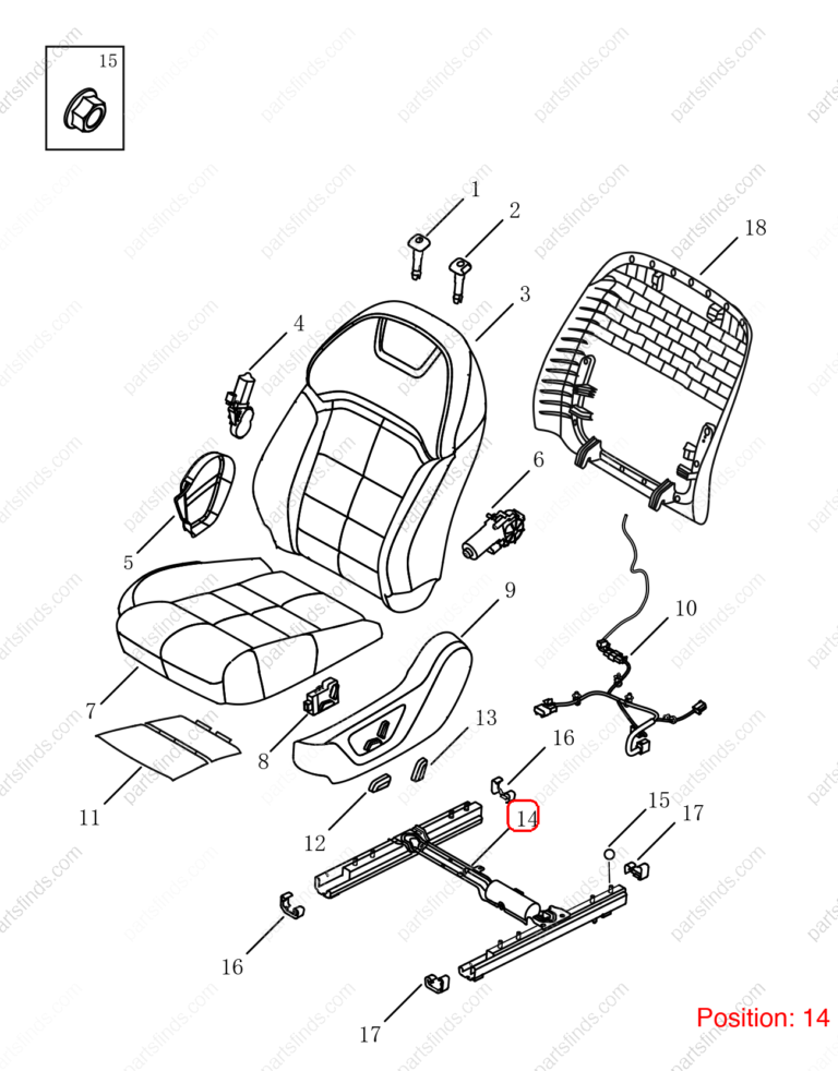 6075061300|6075061300 | Seat rail | GEELY parts | 1118000252 | 1118000252 | Binrui | PartsFinds
