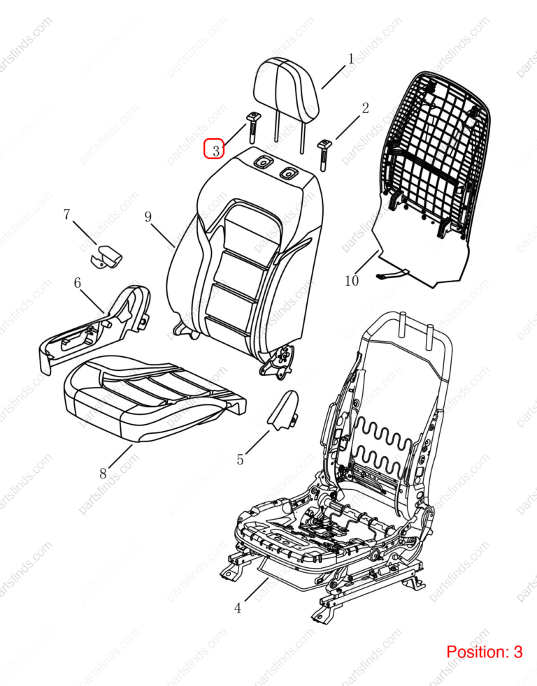 6077016800|6077016800 | Seat headrest guide sleeve | GEELY parts | 1018034102 | 1018034102 | Emgrand X7 Sport | PartsFinds