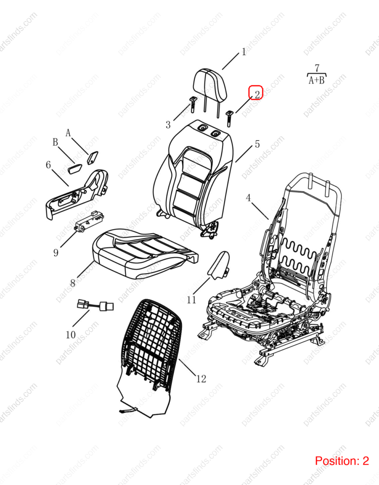 6077016900742|6077016900742 | Seat headrest guide sleeve | GEELY parts | 101803410101742 | 101803410101742 | Emgrand X7 Sport | PartsFinds