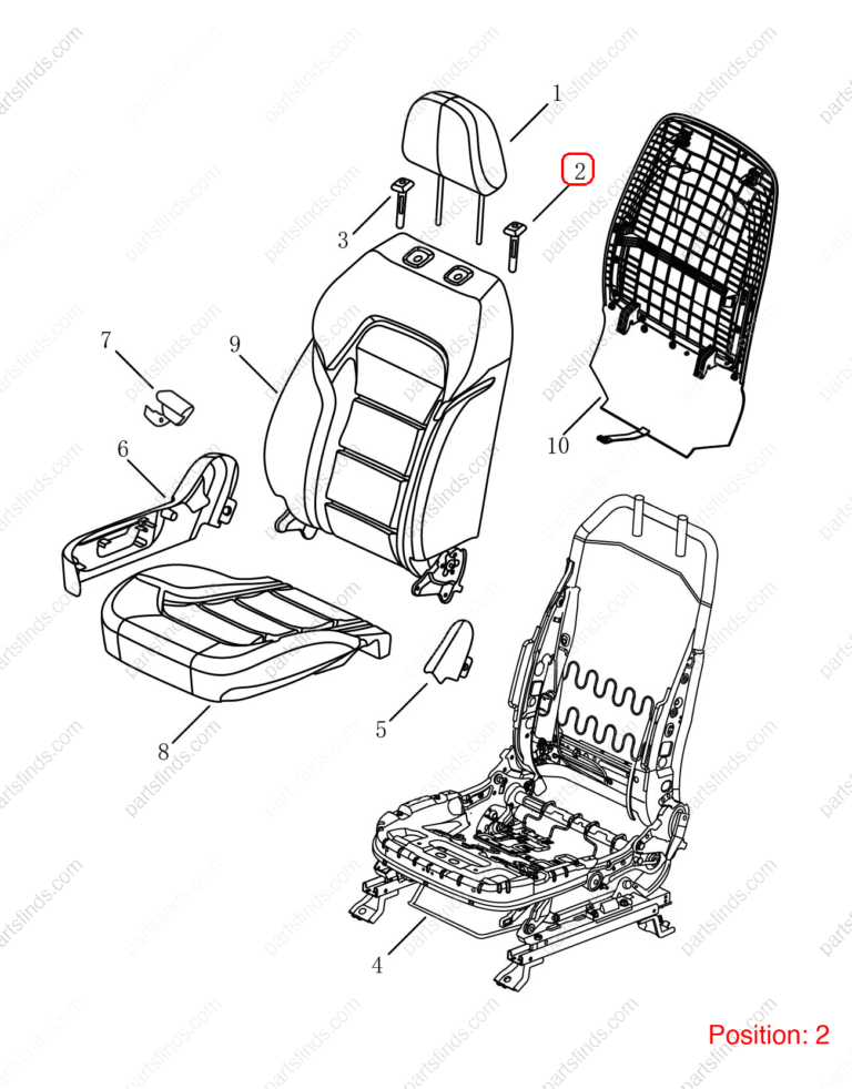 6077103300|6077103300 | Seat headrest guide sleeve | GEELY parts | 6600118723 | 6600118723 | Emgrand X7 Sport | PartsFinds