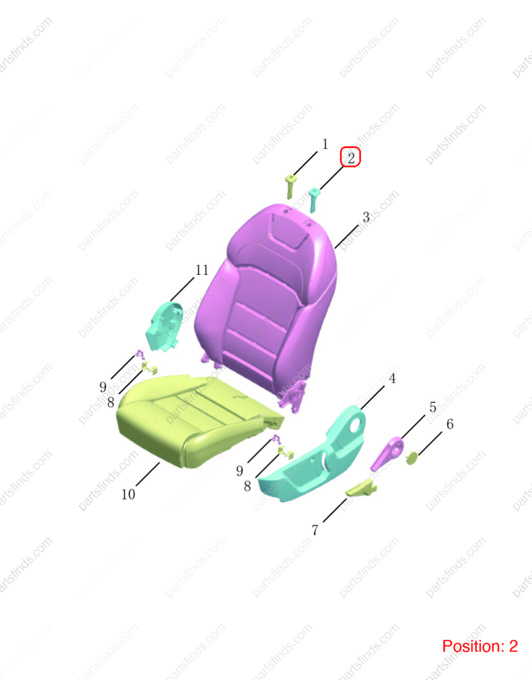 6077157600742|6077157600742 | Seat headrest guide sleeve | GEELY parts | 8889674121742 | 8889674121742 | Binrui | PartsFinds