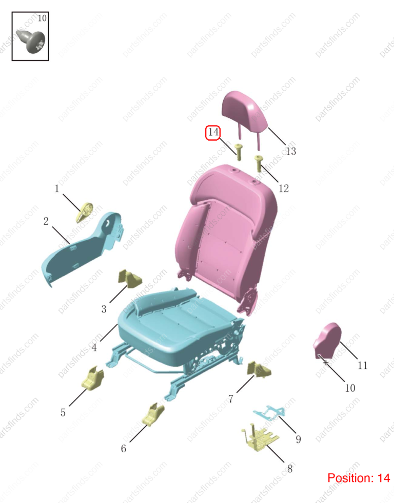 6077190000742|6077190000742 | Seat headrest guide sleeve | GEELY parts | 8889498251742 | 8889498251742 | OKAVANGO | PartsFinds
