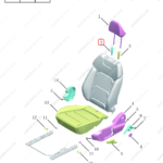6077303600B01|6077303600B01 | Seat headrest guide sleeve | GEELY parts | 8892827537B01 | 8892827537B01 | Emgrand | PartsFinds