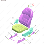 6077646000742|6077646000742 | Seat headrest guide sleeve | GEELY parts | 888952046901742 | 888952046901742 | Binrui | PartsFinds