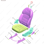 6077646200742|6077646200742 | Seat headrest guide sleeve | GEELY parts | 888952038201742 | 888952038201742 | Binrui | PartsFinds
