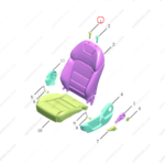 6082182300742|6082182300742 | Seat headrest guide sleeve | GEELY parts | 8891862920742 | 8891862920742 | Binrui | PartsFinds