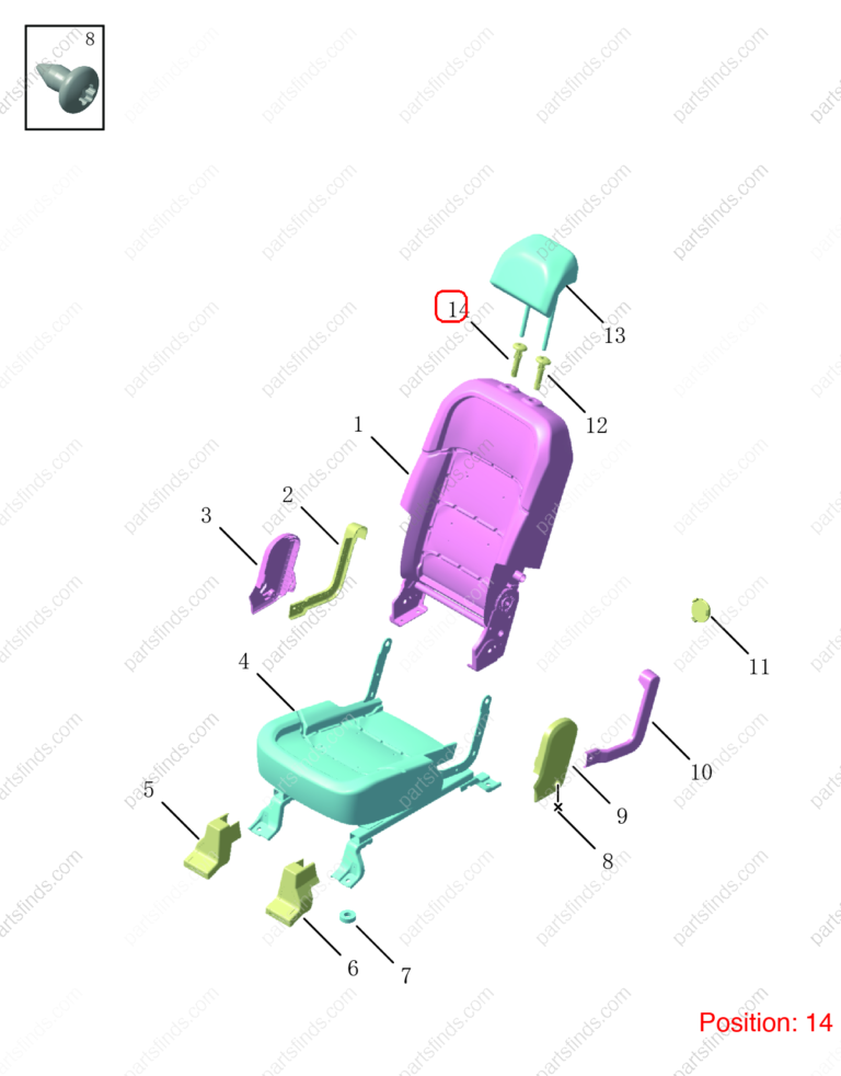 6084015300742|6084015300742 | Seat headrest guide sleeve | GEELY parts | 8889498625742 | 8889498625742 | OKAVANGO | PartsFinds