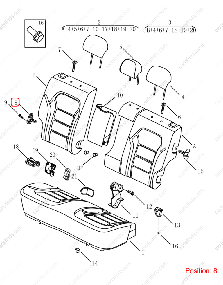 6086011400|6086011400 | Seat lock buckle | GEELY parts | 1018029679 | 1018029679 | Emgrand X7 Sport | PartsFinds
