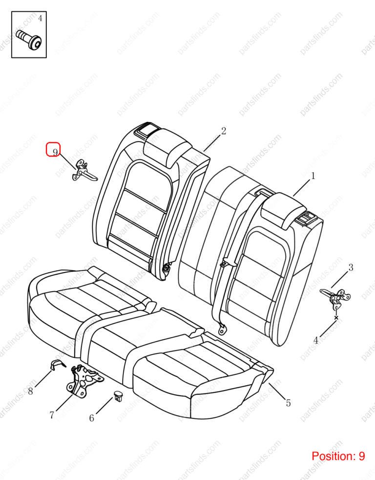 6086166000|6086166000 | Seat lock buckle | GEELY parts | 6600006523 | 6600006523 | Coolray | PartsFinds