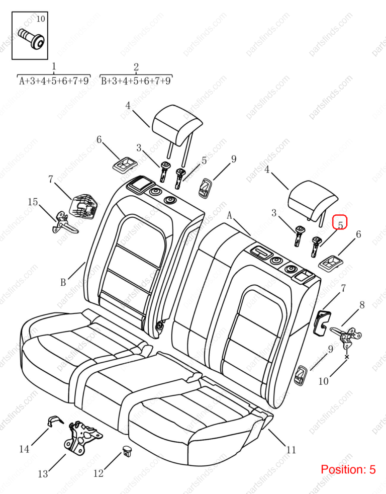 6086169800742|6086169800742 | Seat headrest guide sleeve | GEELY parts | 6600137560742 | 6600137560742 | Coolray | PartsFinds