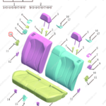 6086345900|6086345900 | Seat lock buckle | GEELY parts | 8891423531 | 8891423531 | Binrui | PartsFinds