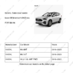 6205275BKZ16A|6205275BKZ16A | Outer door handle base | HAVAL parts | | | M6 6MT | M6 7AT | H6 II 1.5L 6MT FWD | PartsFinds
