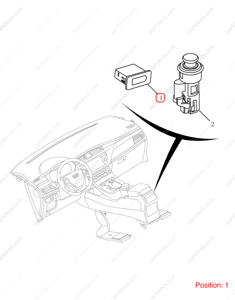 7045011800742|7045011800742 | USB port | GEELY parts | 101703071301742 | 101703071301742 | Emgrand | PartsFinds