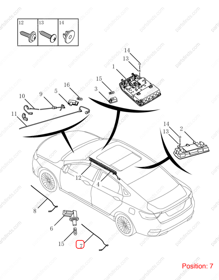 7063001600|7063001600 | Ambient lighting | GEELY parts | 1067030295 | 1067030295 | Emgrand GT | PartsFinds
