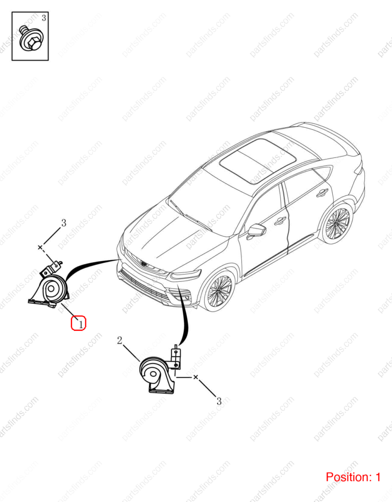 7072005400|7072005400 | Horn | GEELY parts | 6600002534 | 6600002534 | Tugella | PartsFinds