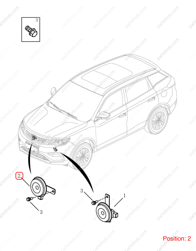 7072505600|7072505600 | Horn | GEELY parts | 8890571461 | 8890571461 | Emgrand X7 Sport | PartsFinds