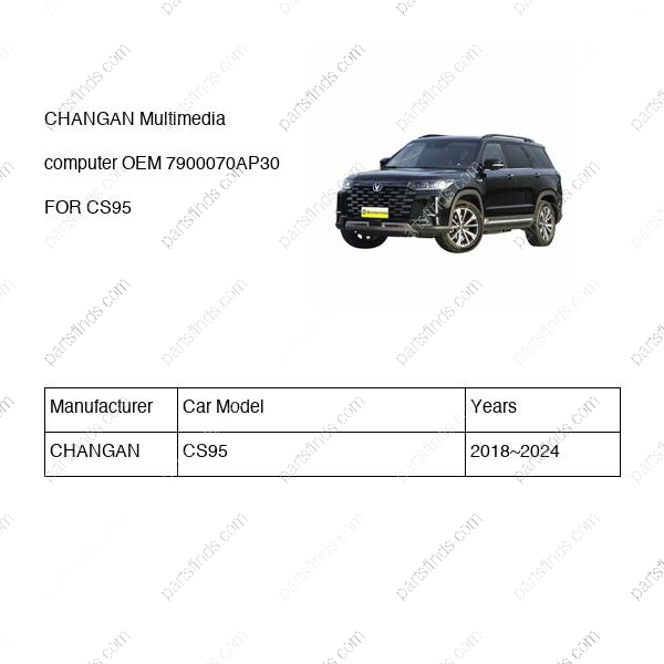 7900070-AP30|7900070AP30 | Multimedia computer | CHANGAN parts | S401045-3000 | S4010453000 | CS95 | PartsFinds