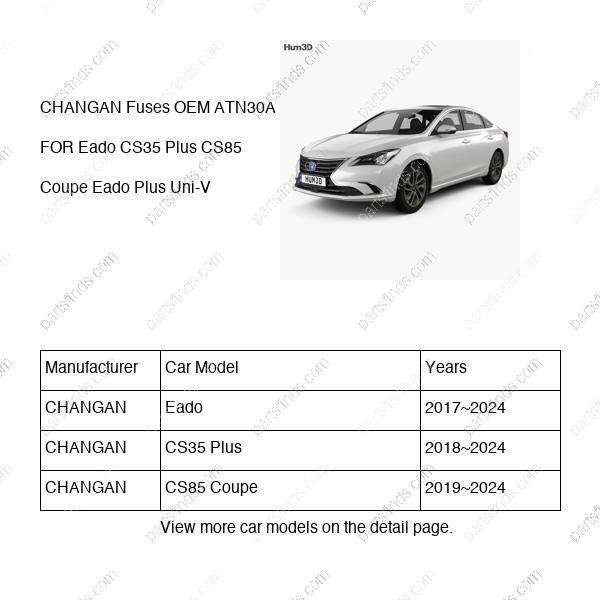 ATN-30A|ATN30A | Fuses | CHANGAN parts | S302F280601-3500 | S302F2806013500 | Eado | CS35 Plus | CS85 Coupe | PartsFinds