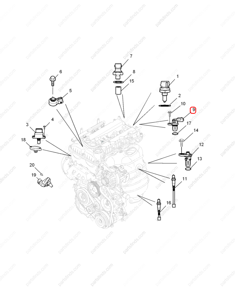 SNR200020|SNR200020 | Camshaft position sensor | MG parts | | | MG3 | MG350 | MG5 | PartsFinds