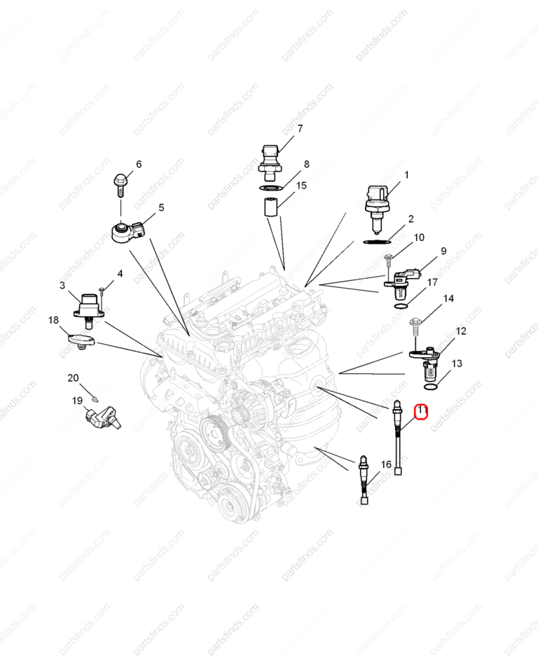 SNR200023|SNR200023 | Oxygen sensor | MG parts | | | MG350 | MG5 | MG GS | PartsFinds